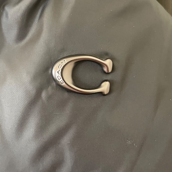 Women’s Large COACH long black puffer jacket. - Picture 4 of 4